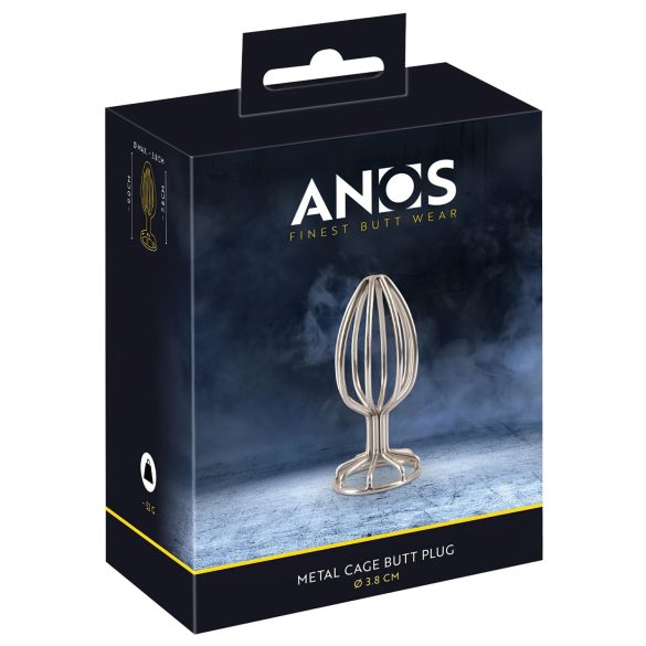 ANOS Metal (3.8cm) - metalni anal plug (srebrni)