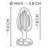 ANOS Metal (3.8cm) - metalni anal plug (srebrni)