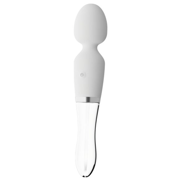 Liaison Wand - silikonski LED vibrator (prozirni)