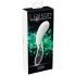 Liaison Curve - punjivi LED vibrator (prozirno-bijeli)