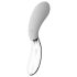 Liaison Curve - punjivi LED vibrator (prozirno-bijeli)