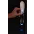 Liaison Curve - punjivi LED vibrator (prozirno-bijeli)