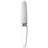 Liaison Straight - punjivi LED vibrator (prozirno-bijeli)