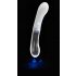 You2toys Liaison LED vibrator - prozirno-bijeli, silikon-staklo