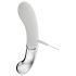 You2toys Liaison LED vibrator - prozirno-bijeli, silikon-staklo