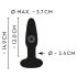 ANOS - vodootporni crni analni vibrator na baterije