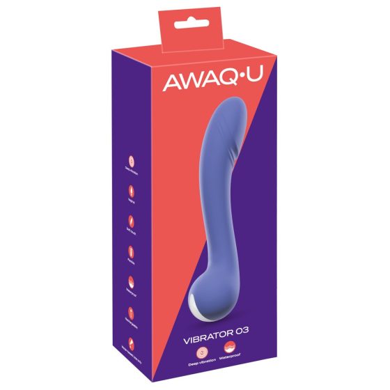 AWAQ.U 3 - vibrator G-točke na baterije (ljubičasti)