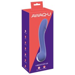 AWAQ.U 3 - vibrator G-točke na baterije (ljubičasti)