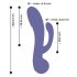 AWAQ.U 4 - bežični analni vibrator s rukohvatom (ljubičasti)