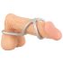 You2Toys - trostruki silikonski prsten za penis i testise (srebrni)