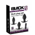 Black Velvets - analni vibrator set na punjenje - 3 dijela - crni