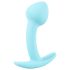 Mini Silikonski Analni Plug - Plavi (2,6 cm)