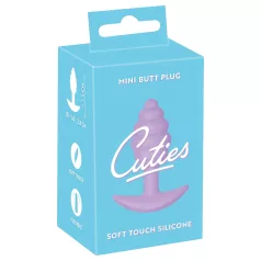   Cuties Mini Butt Plug - silikonski analni čep (ljubičasti, 2,8 cm)
