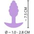 Cuties Mini Butt Plug - silikon analni čep - ljubičasti (2,8cm)