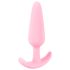 Cuties Mini analni plug - silikonski, ružičasti (2,1 cm)