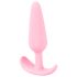 Cuties Mini analni plug - silikonski, ružičasti (2,1 cm)