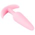 Cuties Mini analni plug - silikonski, ružičasti (2,1 cm)