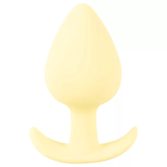 Cuties Mini Butt Plug - analni čepić od silikona - žuti 3,1 cm