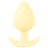 Cuties Mini Butt Plug - silikonski analni čep - žuti (3,1cm)