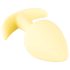 Cuties Mini Butt Plug - silikonski analni čep - žuti (3,1cm)
