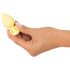 Cuties Mini Butt Plug - silikonski analni čep - žuti (3,1cm)