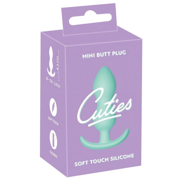 Cuties mini analni čep - silikon, menta (2,3 cm)
