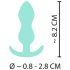 Cuties mini analni čep - silikon, menta (2,3 cm)