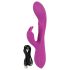 Javida Thumping Rabbit - 3-motorski vibrator s rukohvatom za klitoris (ljubičasta)