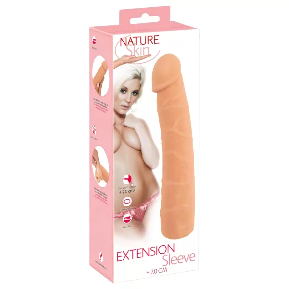 Nature Skin - penis navlaka za produženje i zadebljanje - 24 cm