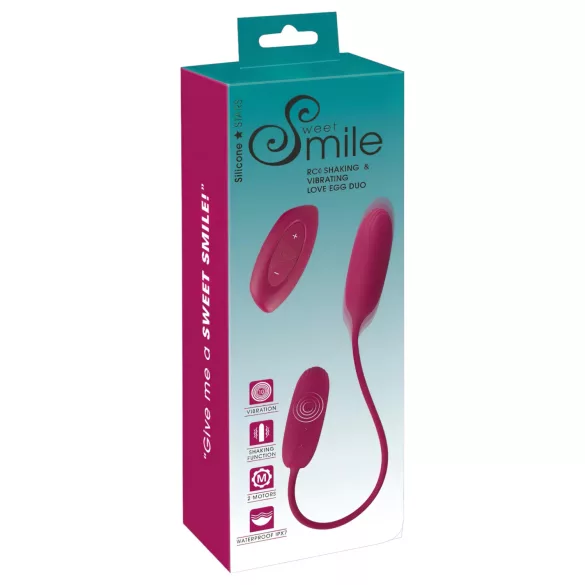 Smile Love Egg Duo - vibracijsko jaje za analnu i vaginalnu stimulaciju