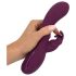 SMILE - bežični vibrator s 3 motora i stimulatorom klitorisa (ljubičasti)