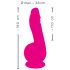 SMILE Powerful - bežični, 2-motorski vibrator sa prijanjajućom bazom (ružičasti)