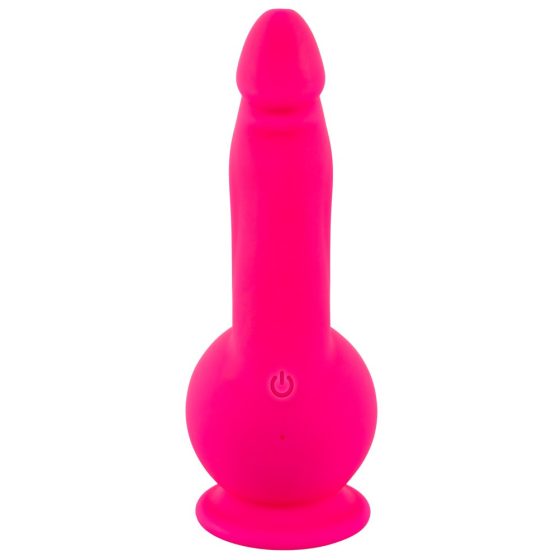 SMILE Snažan - punjivi vibrator s vakuumskom čašom s 2 motora (ružičasti)