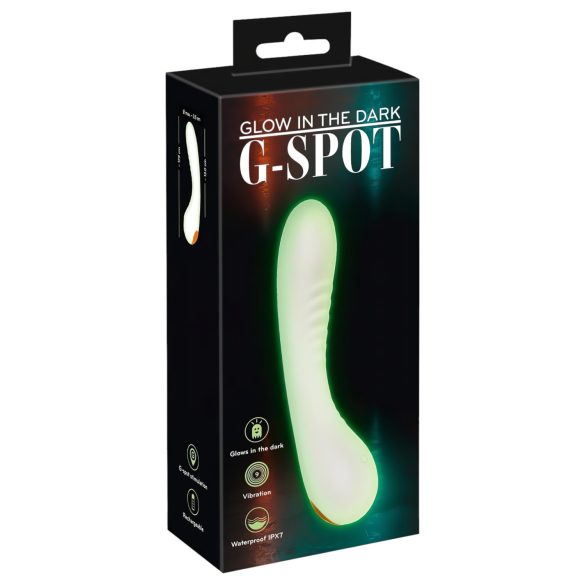 You2Toys Glow in the dark - svjetleći G-točka vibrator (bijeli)