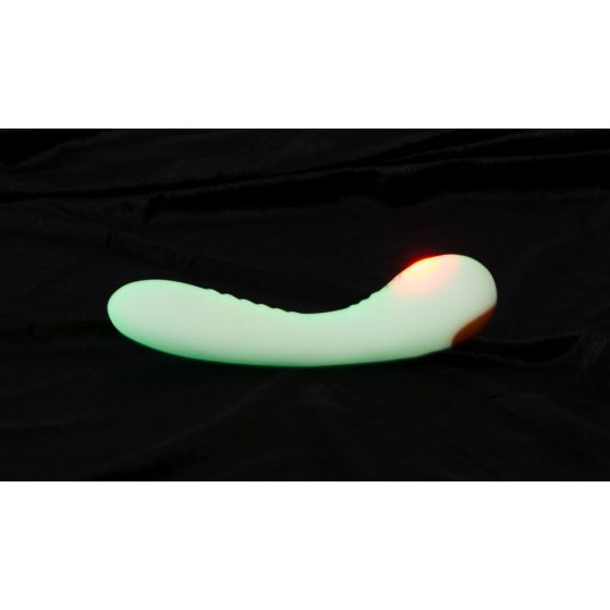 You2Toys Glow in the dark - fluorescentni vibrator za G-točku (bijeli)