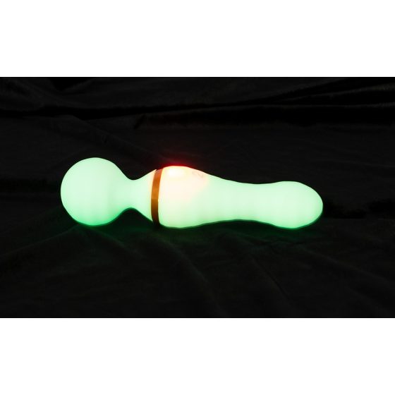 You2Toys Glow in the dark - fluorescentni masažni vibrator (bijeli)