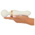 You2Toys Svjetleći masažni vibrator (bijeli)
