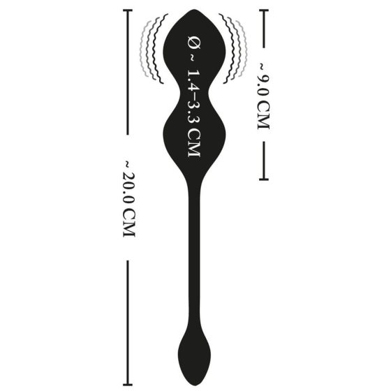 XOUXOU - radio, električna gejša lopta (crna)