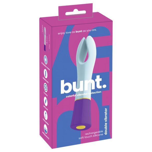 You2Toys bunt. - akumulatorski vodootporni vibrator s 2 motora - šaren