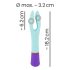 You2Toys bunt. - puni, vodootporni vibrator s 2 motora (šareni)