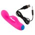 You2Toys bunt. - punjivi, vodootporni vibrator s masažerom za klitoris (roza)