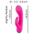 You2Toys bunt. - punjivi, vodootporni vibrator s masažerom za klitoris (roza)