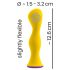 You2Toys bunt. - punjivi, vodootporni analni vibrator (žuti)