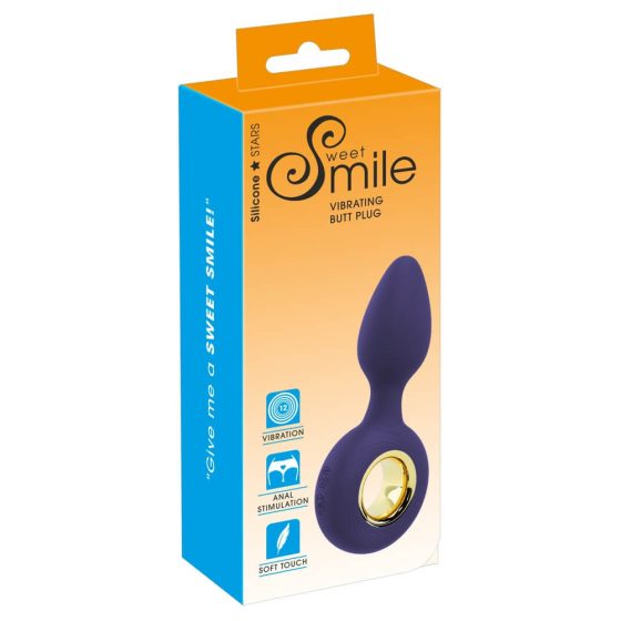 SMILE - punjivi analni vibrator (ljubičasti)