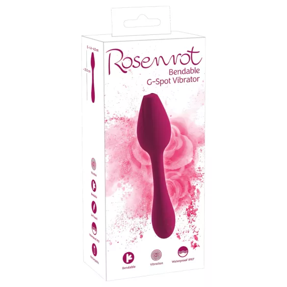 You2Toys Rosenrot - fleksibilni G-točka vibrator - silikon crveni