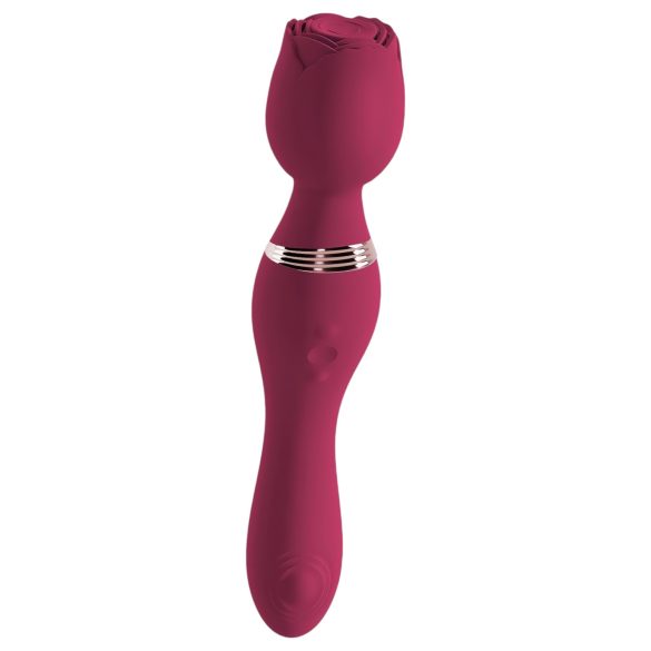 You2Toys Rosenrot - punjivi masažer vibrator u obliku ruže (crveni)