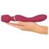 You2Toys Rosenrot - punjivi masažer vibrator u obliku ruže (crveni)