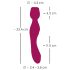 You2Toys Rosenrot - punjivi masažer vibrator u obliku ruže (crveni)