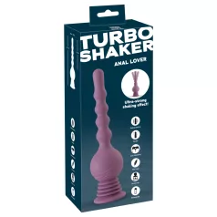 You2Toys - analni vibrator s drškom - silikon, ljubičasta