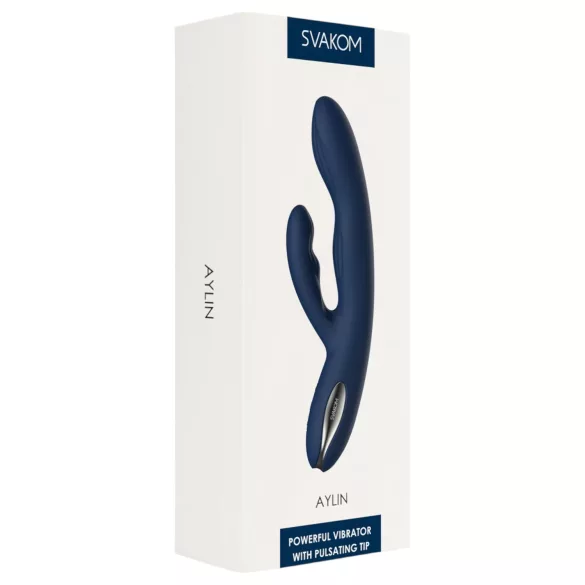 Svakom Aylin - vibrator s pulsirajućom stimulacijom klitorisa - plavi, punjivi
